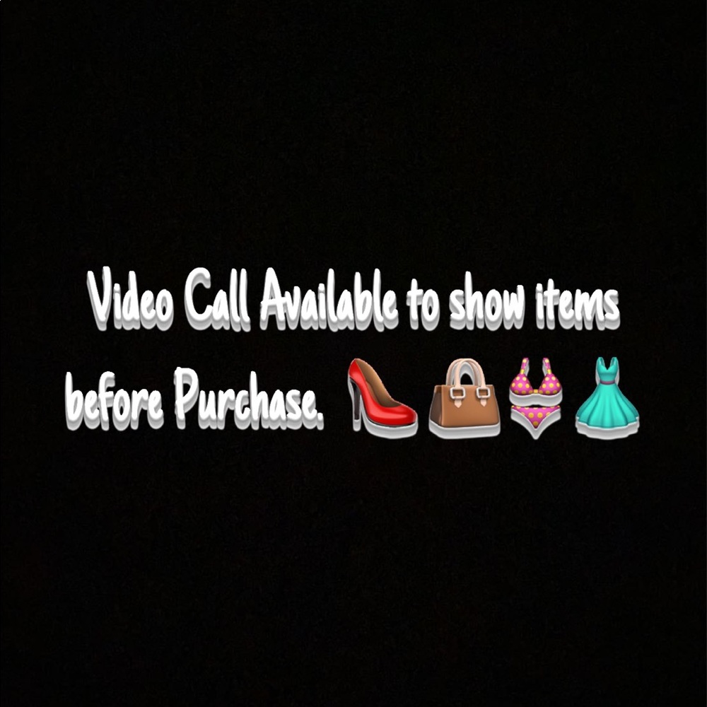 Video call available to show the items